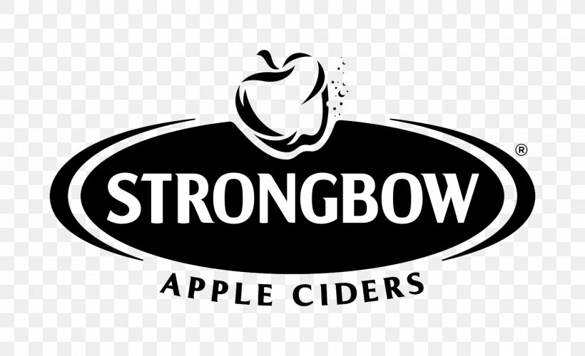 Strongbow Cider Logo Brand Font, PNG, 1423x868px, Strongbow, Apple, Area, Black And White, Bottle Download Free