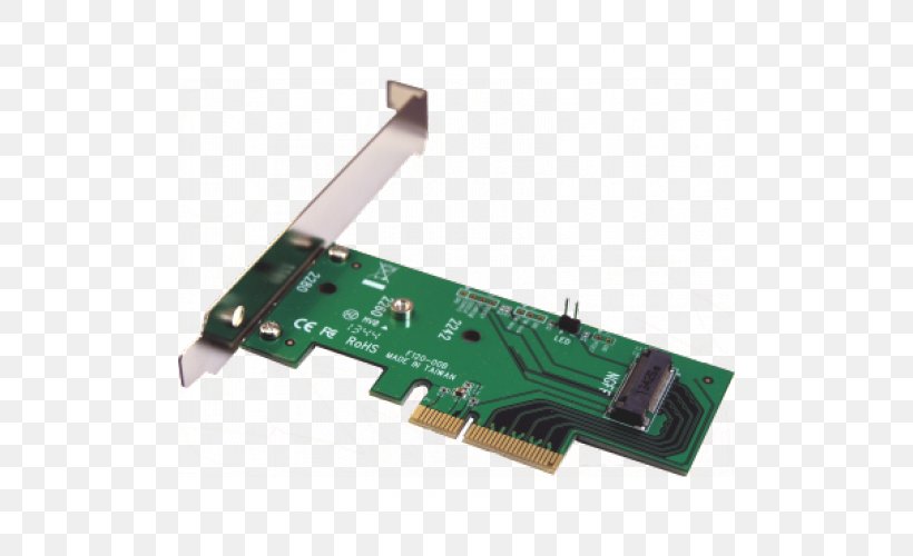 Graphics Cards & Video Adapters PCI Express M.2 Solid-state Drive, PNG, 500x500px, Graphics Cards Video Adapters, Adapter, Computer, Computer Component, Conventional Pci Download Free