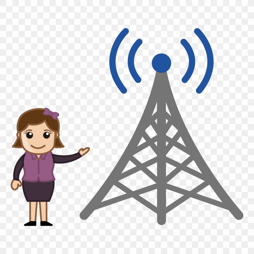 Mobile Phones Telecommunications Tower Cell Site, PNG, 2500x2500px, Mobile Phones, Aerials, Area, Cartoon, Cell Site Download Free
