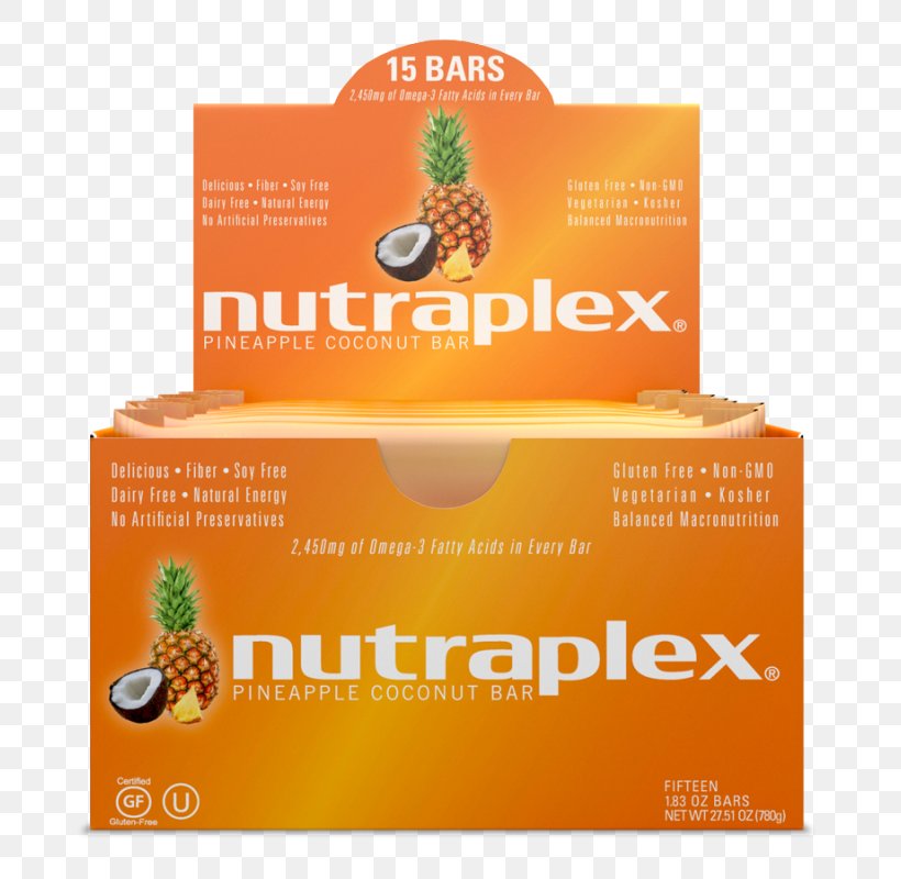 Brand 1.83 Oz Nutraplex, PNG, 800x800px, Brand, Bar, Coconut, Pineapple, Pomegranate Download Free