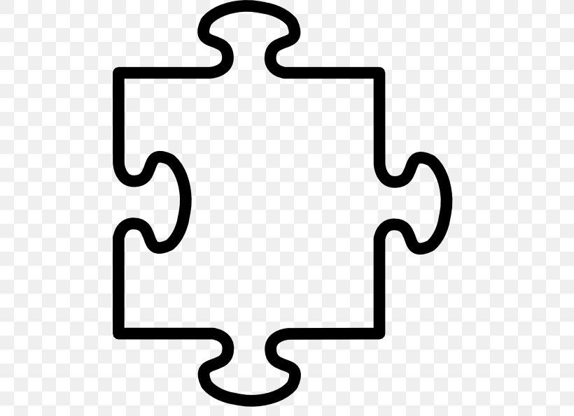 Jigsaw Puzzle Clip Art, PNG, 498x595px, Jigsaw Puzzle, Area, Black, Black And White, Blog Download Free