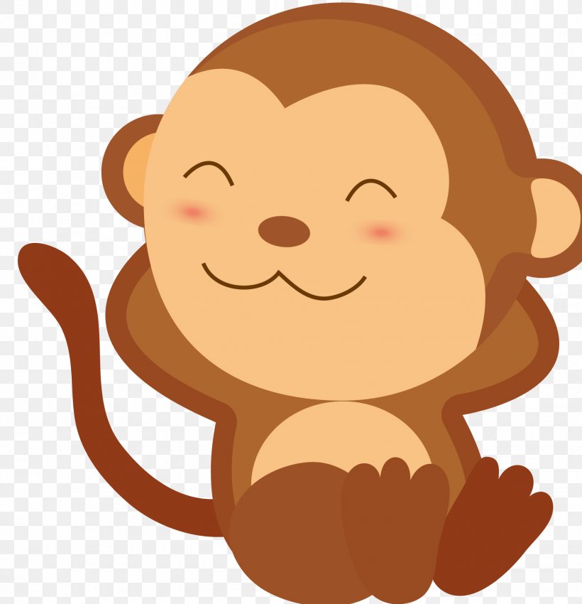 Monkey Clip Art, PNG, 1851x1919px, Monkey, Big Cats, Carnivoran, Cartoon, Cat Like Mammal Download Free