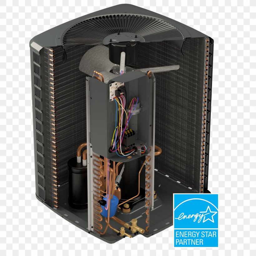 Air Conditioning Efficient Energy Use Heat Pump HVAC, PNG, 1250x1250px, Air Conditioning, Central Heating, Condenser, Efficiency, Efficient Energy Use Download Free