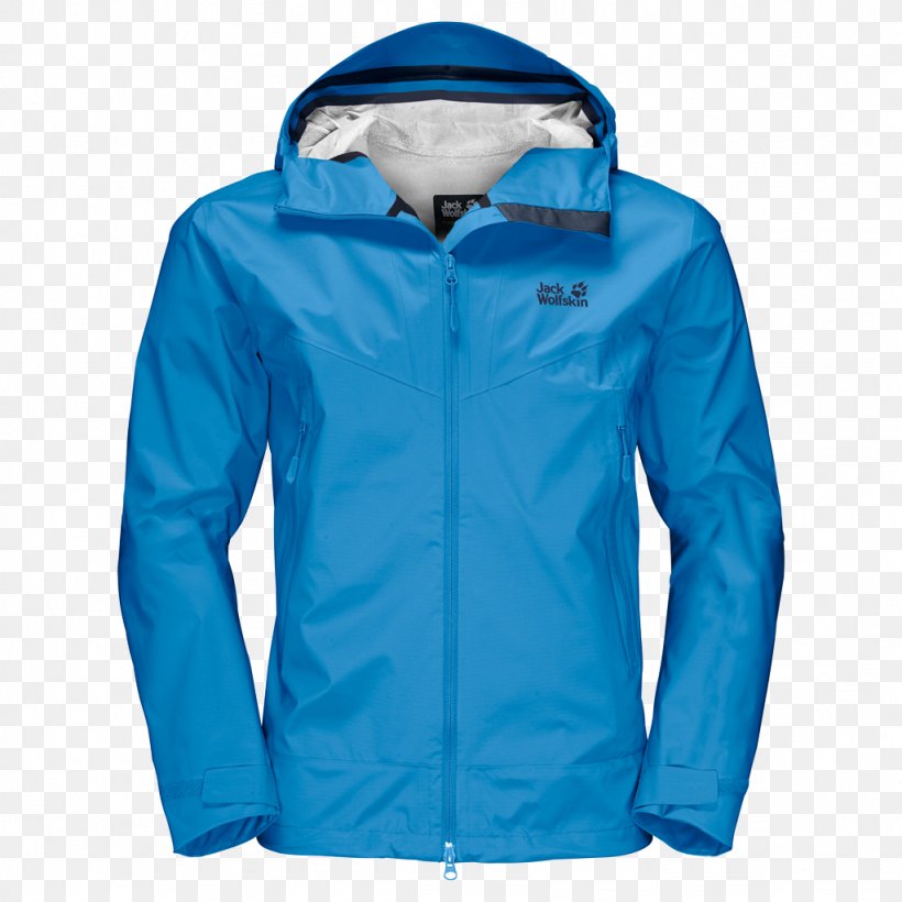 Jacket Raincoat Clothing Outdoor-Bekleidung Jack Wolfskin, PNG, 1024x1024px, Jacket, Blouson, Blue, Clothing, Cobalt Blue Download Free