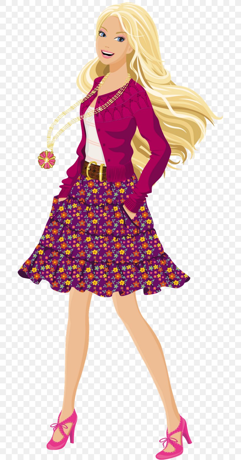 Barbie Clip Art Doll, PNG, 700x1560px, Watercolor, Cartoon, Flower, Frame, Heart Download Free