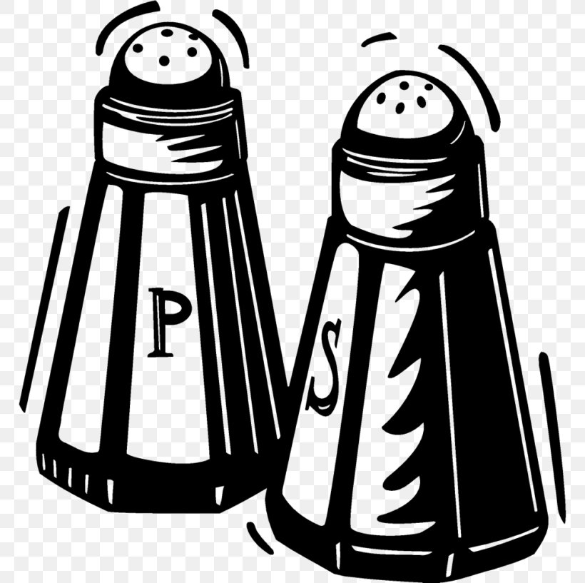 Salt And Pepper Shakers Black Pepper Clip Art, PNG, 768x817px, Salt, Artwork, Bell Pepper, Black And White, Black Pepper Download Free