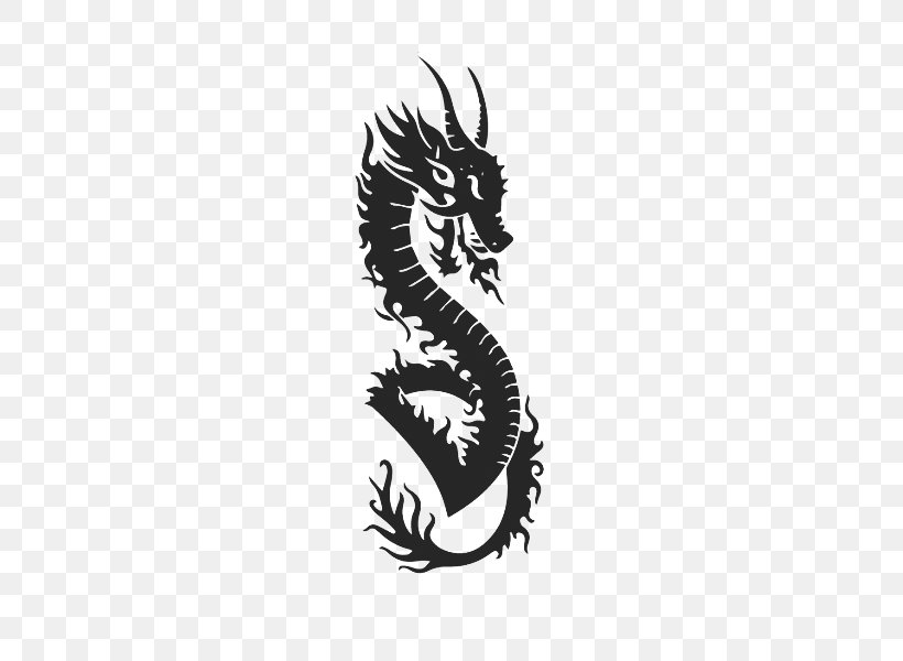 Vector Graphics Dragon Royalty-free Illustration Design, PNG, 500x600px, Dragon, Black And White, Cdr, Chinese Dragon, Coreldraw Download Free