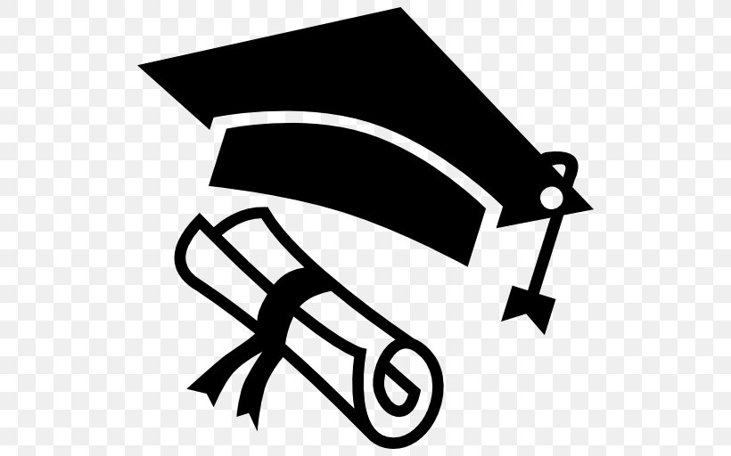 Graduation Ceremony Square Academic Cap Bonnet Diploma Clip Art, PNG, 512x512px, Graduation Ceremony, Artwork, Black, Black And White, Bonnet Download Free