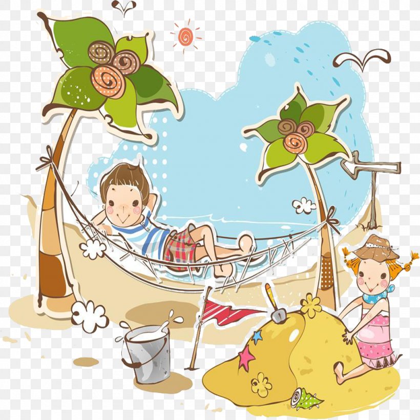 Summer Vacation Beach, PNG, 1024x1024px, Summer, Advertising, Area, Art, Baby Toys Download Free