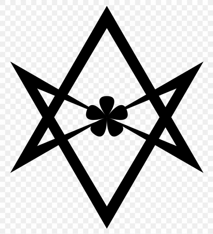 Unicursal Hexagram Thelema Symbol Ordo Templi Orientis, PNG, 931x1024px, Unicursal Hexagram, Abrahadabra, Aleister Crowley, Black And White, Ceremonial Magic Download Free