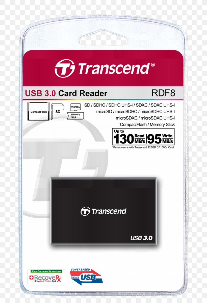 USB 3.0 Card Reader Transcend Information USB Hub, PNG, 743x1200px, Usb 30, Brand, Card Reader, Compactflash, Computer Port Download Free