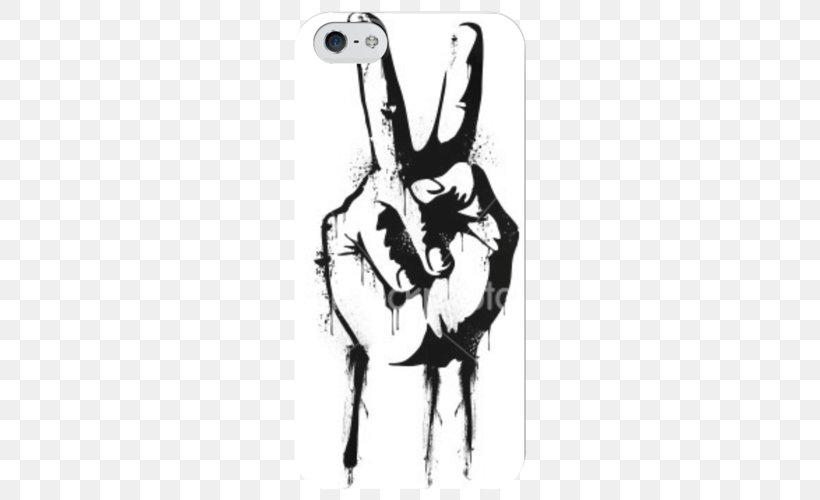 Peace Symbols V Sign Clip Art, PNG, 500x500px, Peace Symbols, Arm, Art, Black And White, Drawing Download Free