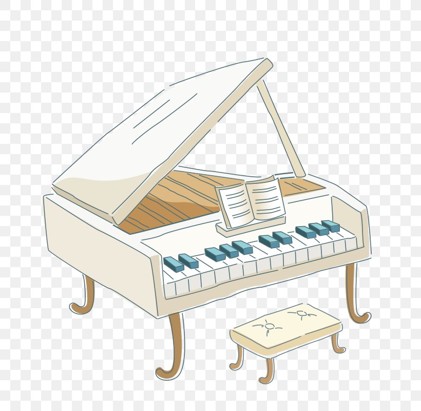 Piano Cartoon Illustration, PNG, 800x800px, Watercolor, Cartoon, Flower, Frame, Heart Download Free