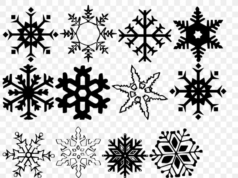 Snowflake Clip Art, PNG, 1032x774px, Snowflake, Black And White, Cold, Flower, Fractal Download Free