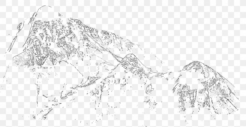 Line Art Drawing Snow Line Sketch, PNG, 1192x616px, Line Art, Artwork, Avalanche, Black And White, Canadian Rockies Download Free