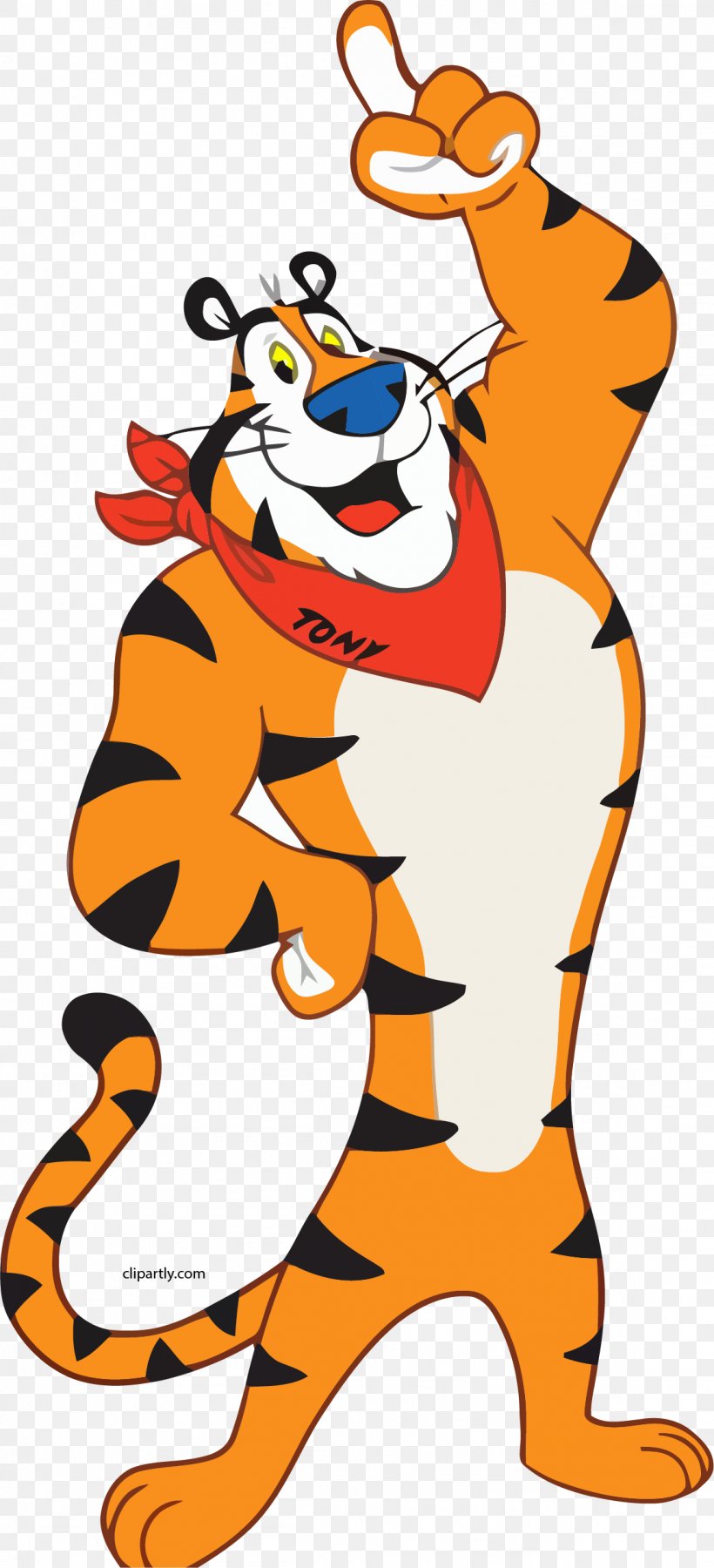Frosted Flakes Tony The Tiger Breakfast Cereal Clip Art, PNG, 1149x2523px, Watercolor, Cartoon, Flower, Frame, Heart Download Free