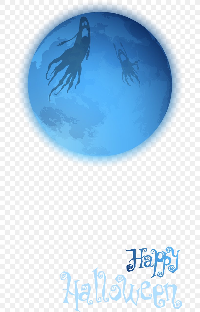 Halloween Blue Moon, PNG, 687x1276px, Halloween, Blue, Blue Moon, Globe, Jackolantern Download Free