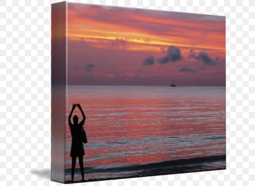 Red Sky At Morning Sea Picture Frames, PNG, 650x597px, Red Sky At Morning, Afterglow, Calm, Dawn, Evening Download Free