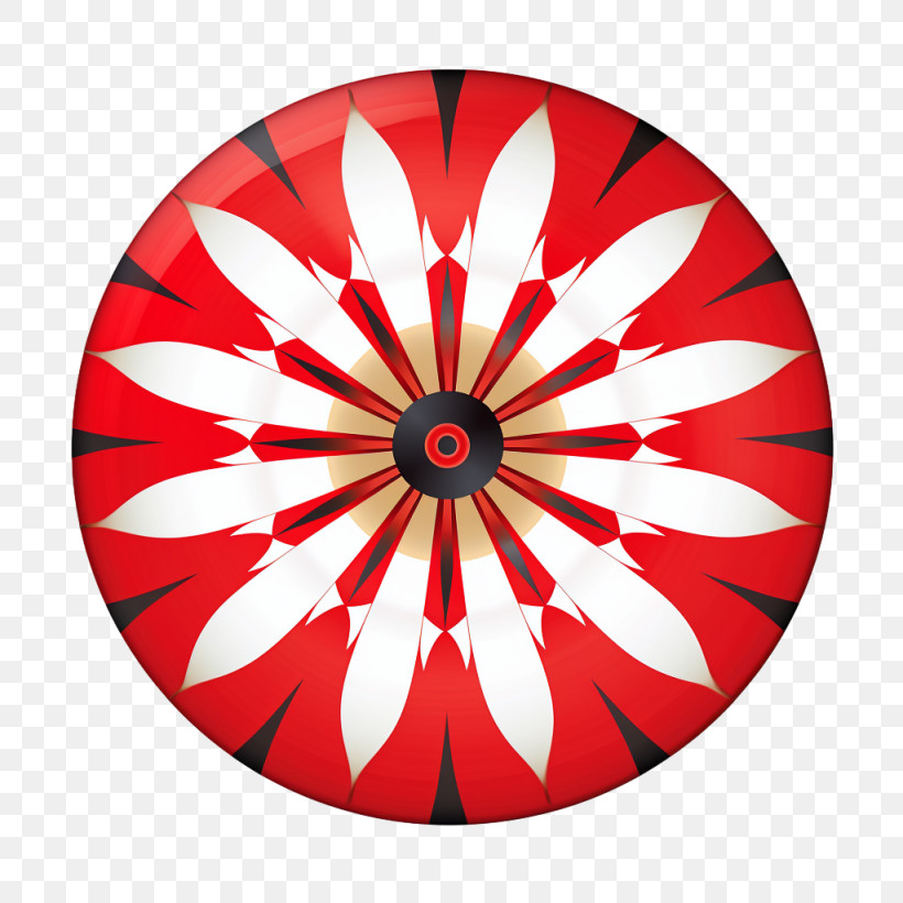 Target - Decorative Red Plate With Pattern PNG