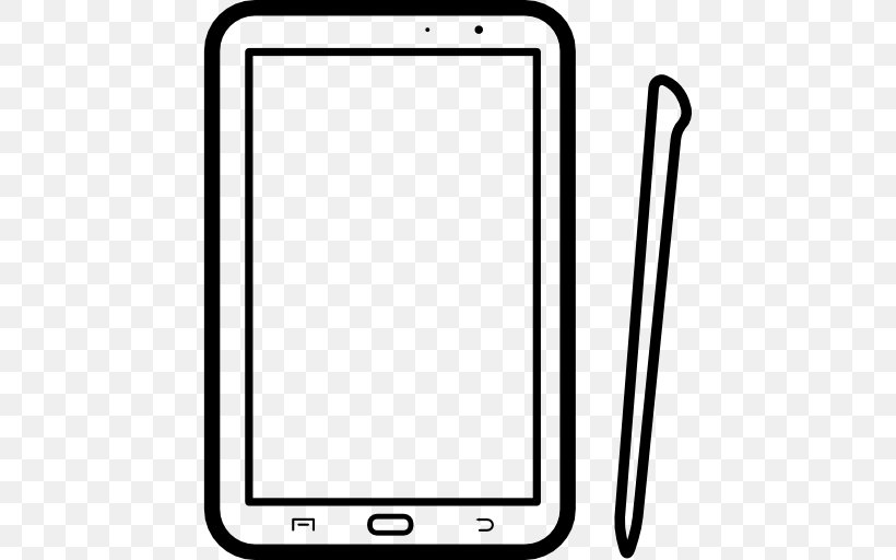 Samsung Galaxy Note II Telephone Clip Art, PNG, 512x512px, Samsung Galaxy Note Ii, Area, Black And White, Communication Device, Comparison Of E Book Readers Download Free