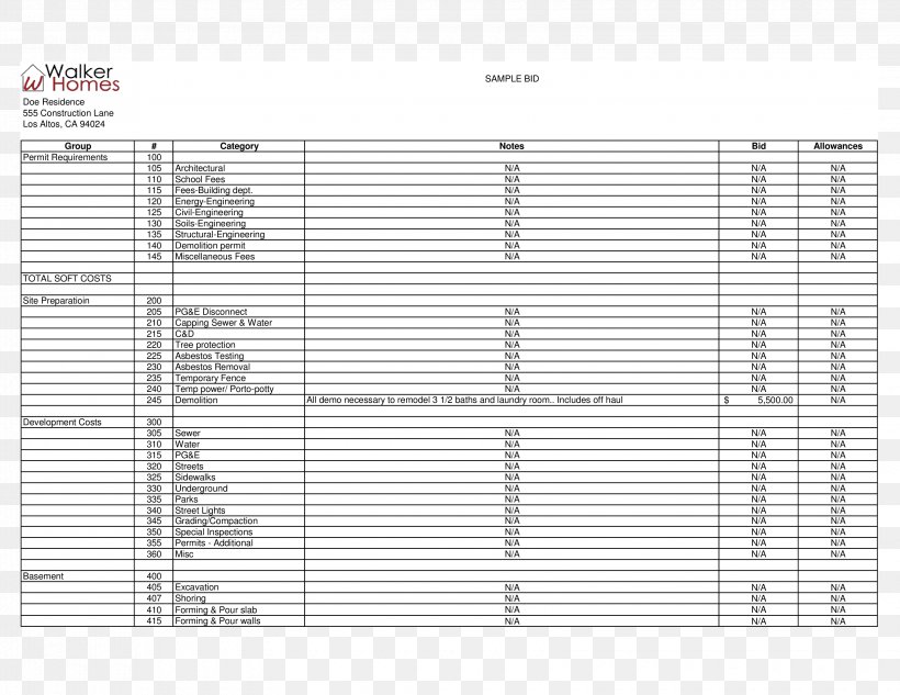 House Template Invoice Home Repair Contract, PNG, 3300x2550px, House, Area, Contract, Diagram, Document Download Free