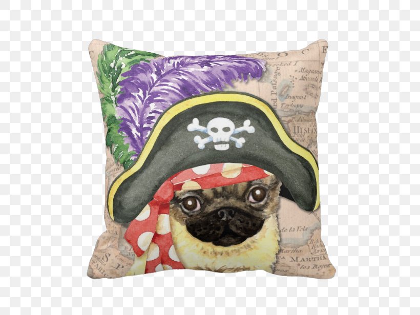 Pug Throw Pillows Cushion Dog Breed, PNG, 615x615px, Pug, Breed, Carnivoran, Cushion, Dog Download Free