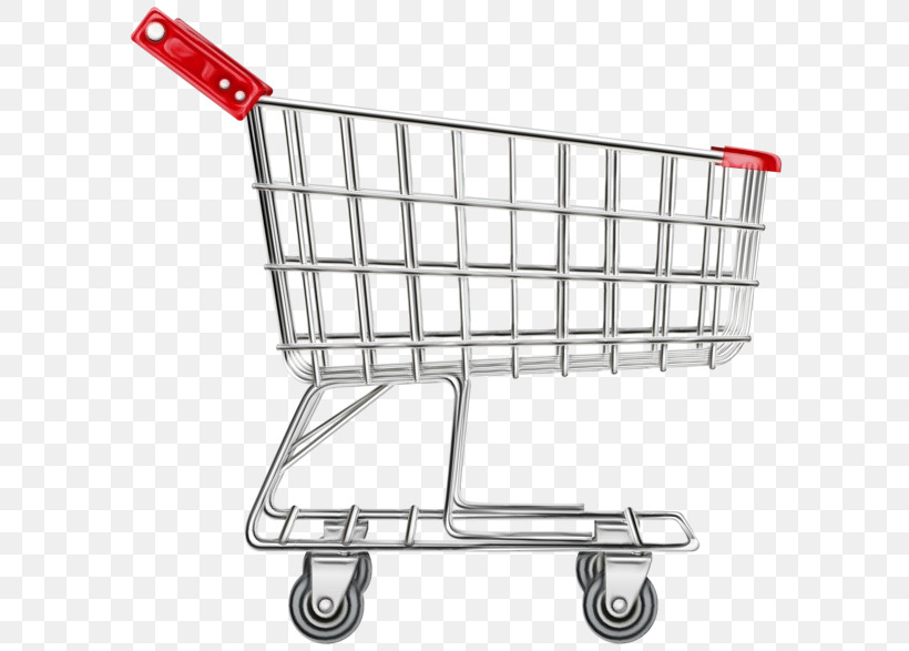 Shopping Cart, PNG, 600x587px, Watercolor, Cart, Kitchen Appliance Accessory, Paint, Shopping Cart Download Free