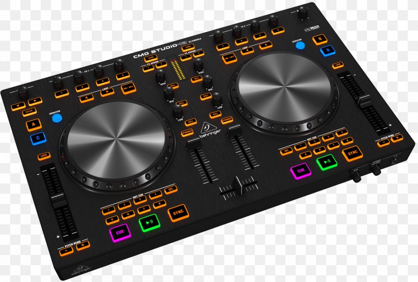 DJ Controller Disc Jockey Behringer CMD Studio 4A MIDI Controllers, PNG, 2000x1351px, Dj Controller, Audio, Audio Equipment, Audio Mixers, Behringer Download Free