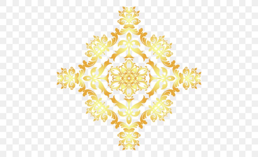 Euclidean Vector Pattern, PNG, 500x500px, Shading, Gold, Point, Symmetry, Visual Arts Download Free