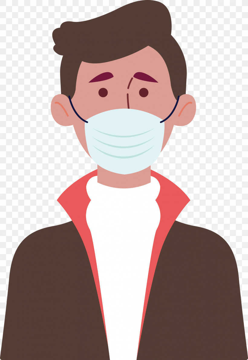 Wearing Mask Coronavirus Corona, PNG, 2066x3000px, Wearing Mask, Cartoon, Cheek, Chin, Corona Download Free