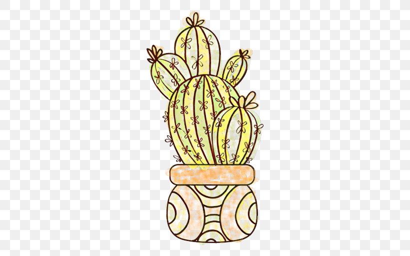 Cactus Wall Sticker Succulent Plant Drawing Image, PNG, 511x512px, Cactus, Decal, Diagram, Drawing, Flowerpot Download Free