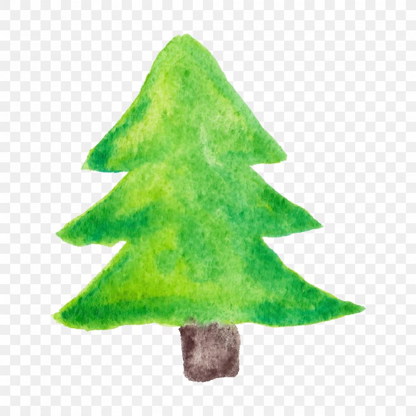 Christmas Tree Watercolor Painting, PNG, 4167x4167px, Christmas Tree, Art, Christmas, Christmas Decoration, Christmas Ornament Download Free