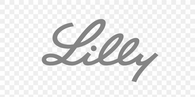 Eli Lilly And Company United States Pharmaceutical Industry Logo, PNG, 2000x1000px, Eli Lilly And Company, Black And White, Brand, Calligraphy, Chief Financial Officer Download Free