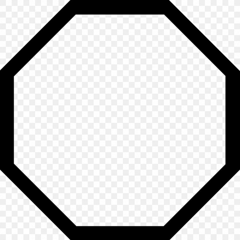 Shape, PNG, 980x980px, Octagon, Area, Black, Black And White, Cdr Download Free