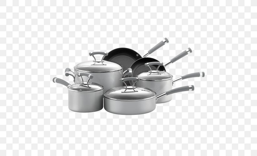 Frying Pan Barbecue Circulon Contempo 6 Piece Cookware Set Silver, PNG, 500x500px, Frying Pan, Barbecue, Circulon, Cookware, Cookware Accessory Download Free