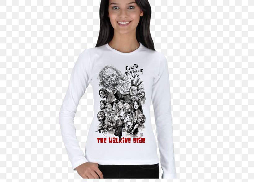 T-shirt The Walking Dead Carl Grimes Clothing, PNG, 522x589px, Watercolor, Cartoon, Flower, Frame, Heart Download Free