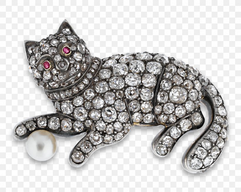 Brooch Cat Jewellery Cartier Diamond, PNG, 1351x1080px, Brooch, Antique, Carnivoran, Cartier, Cat Download Free