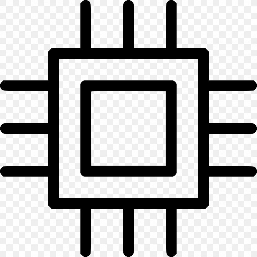 Integrated Circuits & Chips, PNG, 980x980px, Integrated Circuits Chips, Black And White, Central Processing Unit, Computer Hardware, Electronics Download Free