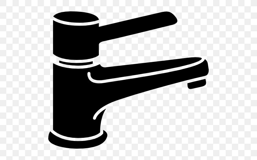 Tap Bathroom Plumbing Fixtures Clip Art, PNG, 512x512px, Tap, Bathroom, Bathtub, Black And White, Hardware Download Free