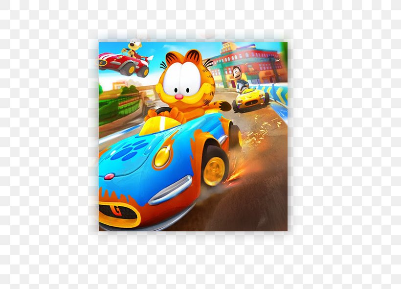 Garfield Kart Fast & Furry Odie Video Game, PNG, 587x590px, Garfield Kart, Game, Garfield, Garfield Kart Fast Furry, Odie Download Free