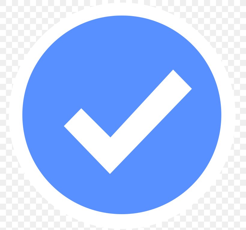 Check Mark Symbol, PNG, 768x768px, Check Mark, Area, Blue, Brand, Button Download Free