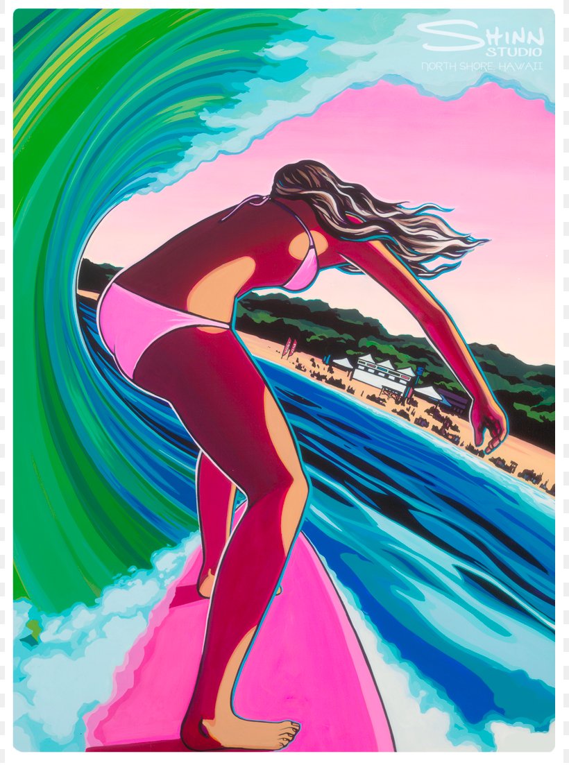 Oahu Surf Art Surfing Painting, PNG, 805x1103px, Oahu, Art, Artist, Canvas, Drawing Download Free