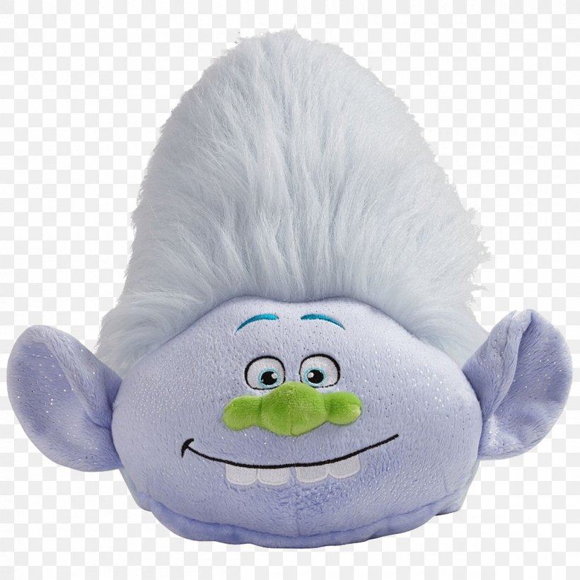 Stuffed Animals & Cuddly Toys DreamWorks Trolls Branch Pillow Pet, PNG, 1200x1200px, Watercolor, Cartoon, Flower, Frame, Heart Download Free