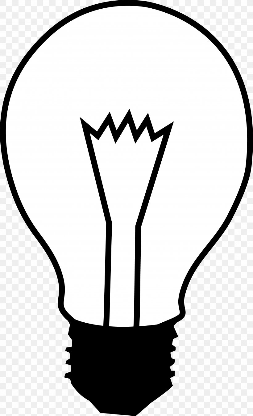 Incandescent Light Bulb Electric Light White Clip Art, PNG, 3629x5957px, Light, Artwork, Black, Black And White, Christmas Lights Download Free