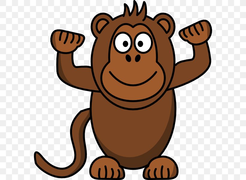 Baby Monkeys Cartoon Clip Art, PNG, 594x599px, Baby Monkeys, Animation, Artwork, Carnivoran, Cartoon Download Free