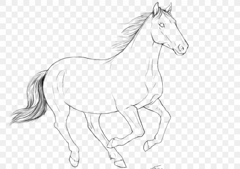 Mustang Gallop Foal Stallion Pony, PNG, 1280x905px, Mustang, Animal Figure, Artwork, Black And White, Bridle Download Free