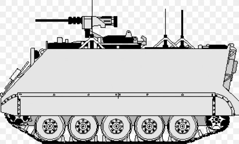 Tank M113 Armored Personnel Carrier Drawing Clip Art, PNG, 1024x617px, Tank, Armoured Fighting Vehicle, Armoured Personnel Carrier, Black And White, Bradley Fighting Vehicle Download Free