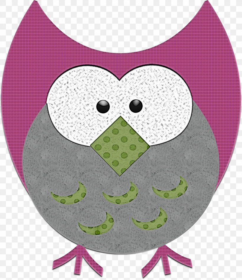 Green Owl Bib Pink Purple, PNG, 1588x1835px, Green, Bib, Bird, Owl, Pink Download Free