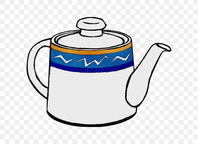 Kettle Stovetop Kettle Stencil Teapot Tableware, PNG, 600x600px, Watercolor, Cangkir, Drawing, Kettle, Kitchen Download Free