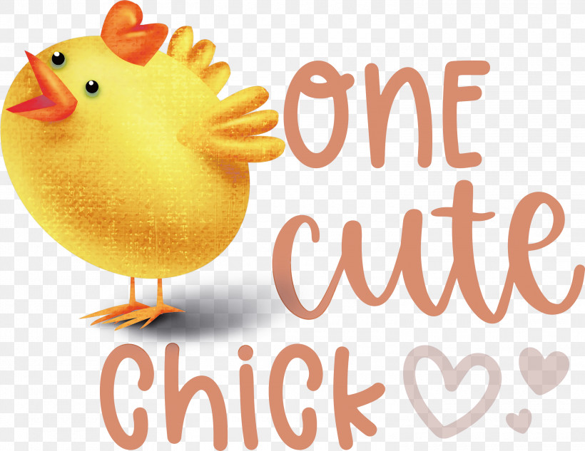 One Cute Chick Easter Day Happy Easter, PNG, 3000x2318px, Easter Day, Greeting Card, Happy Easter, Hardcover Journal, Poster Download Free